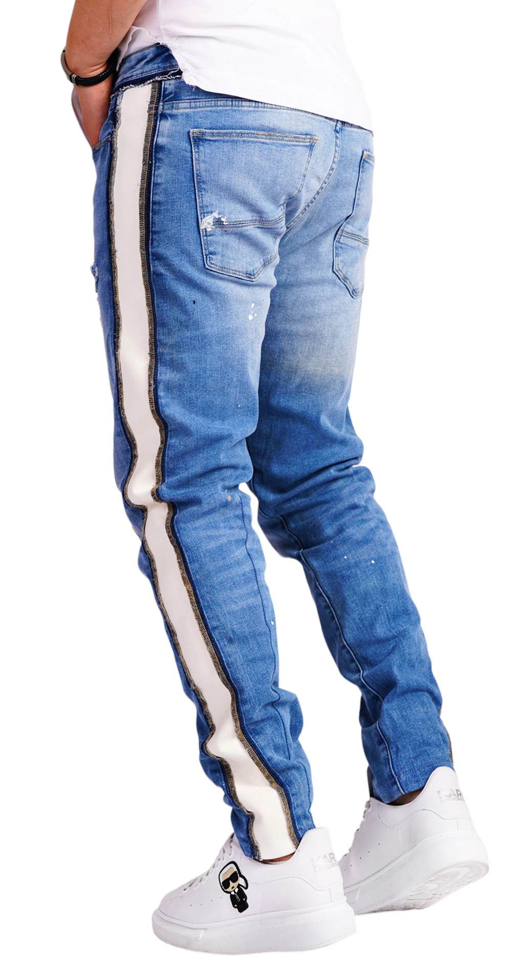 Blugi handmade pentru barbati jeans MJL6534 Blugi handmade pentru barbati MJL6534
