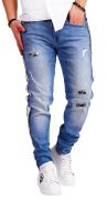 Blugi handmade pentru barbati jeans MJL6534 Blugi handmade pentru barbati MJL6534