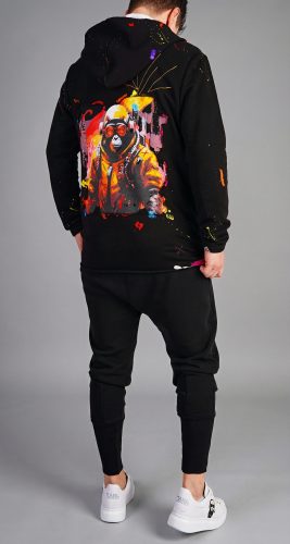 Hanorac handmade cu desene si stropi  MHL6549