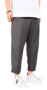 Pantaloni de stofa, gri-inchis, croiala lejera MPL6602
