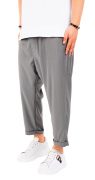Pantaloni de stofa, gri deschis, croiala lejera MPL6604