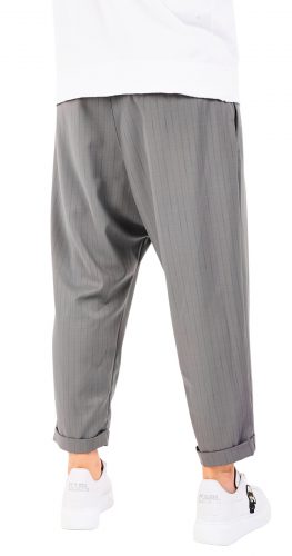 Pantaloni de stofa, gri deschis, croiala lejera MPL6604