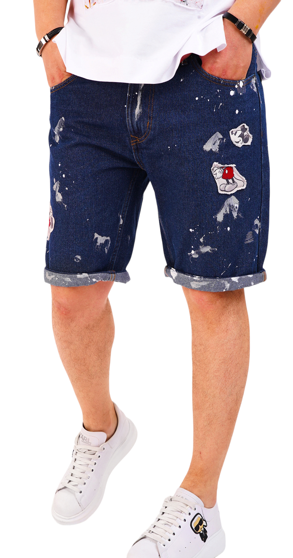 Blugi scurti, editie speciala FINAL SALES MSL6607 Blugi scurti, editie speciala MSL6607