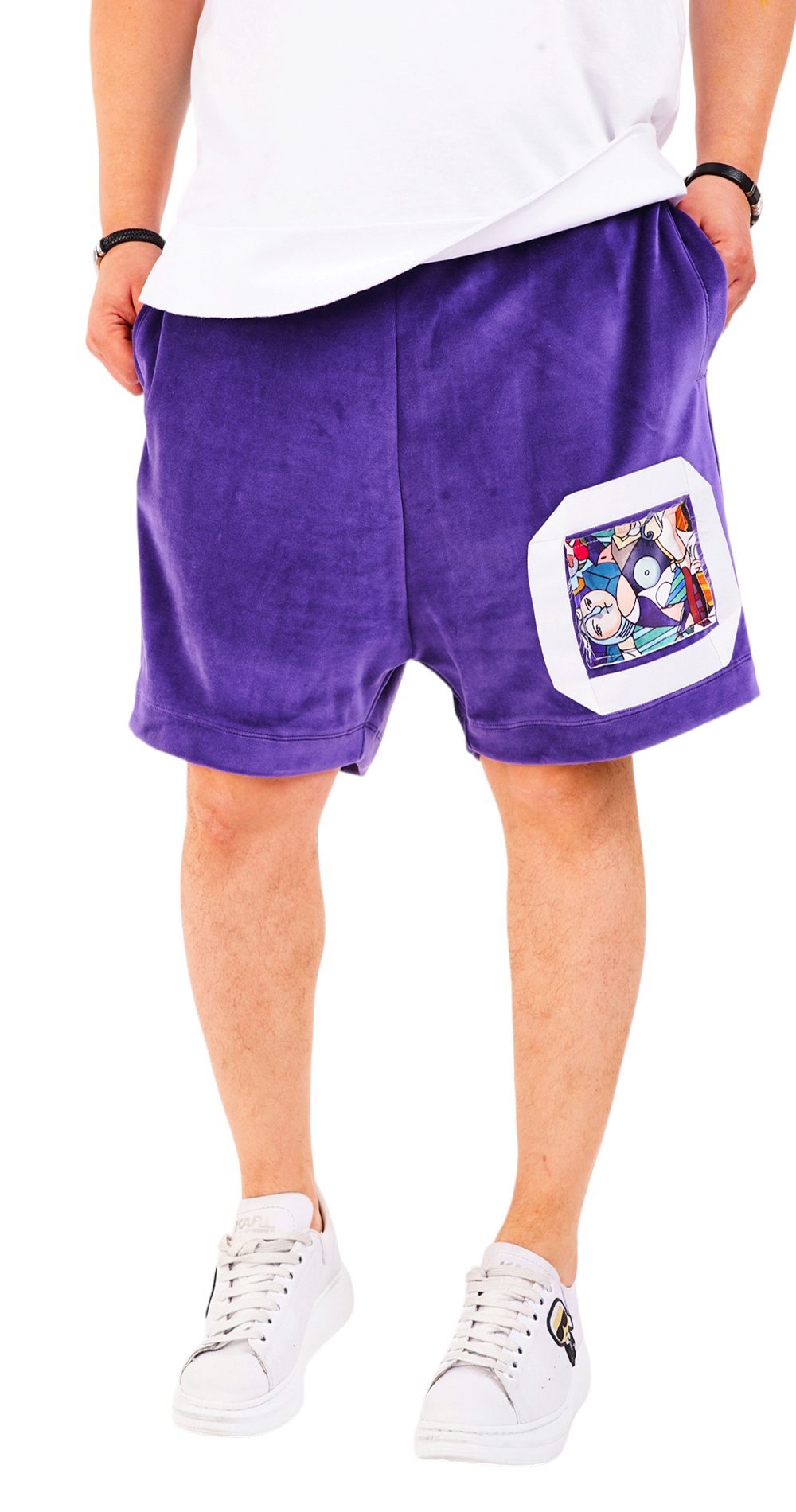 Pantaloni scurti tur lasat si croiala lejera MSL6612