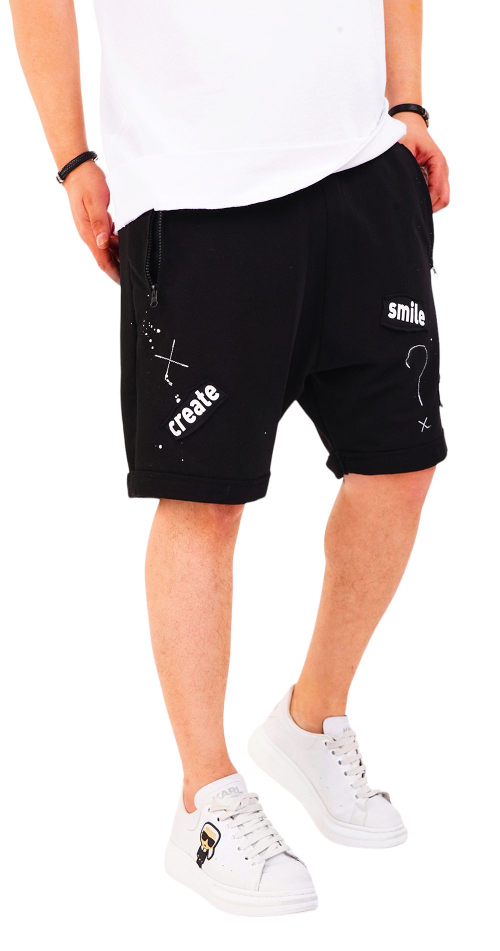 Pantaloni scurti, tur clasic si croiala lejera MSL6613