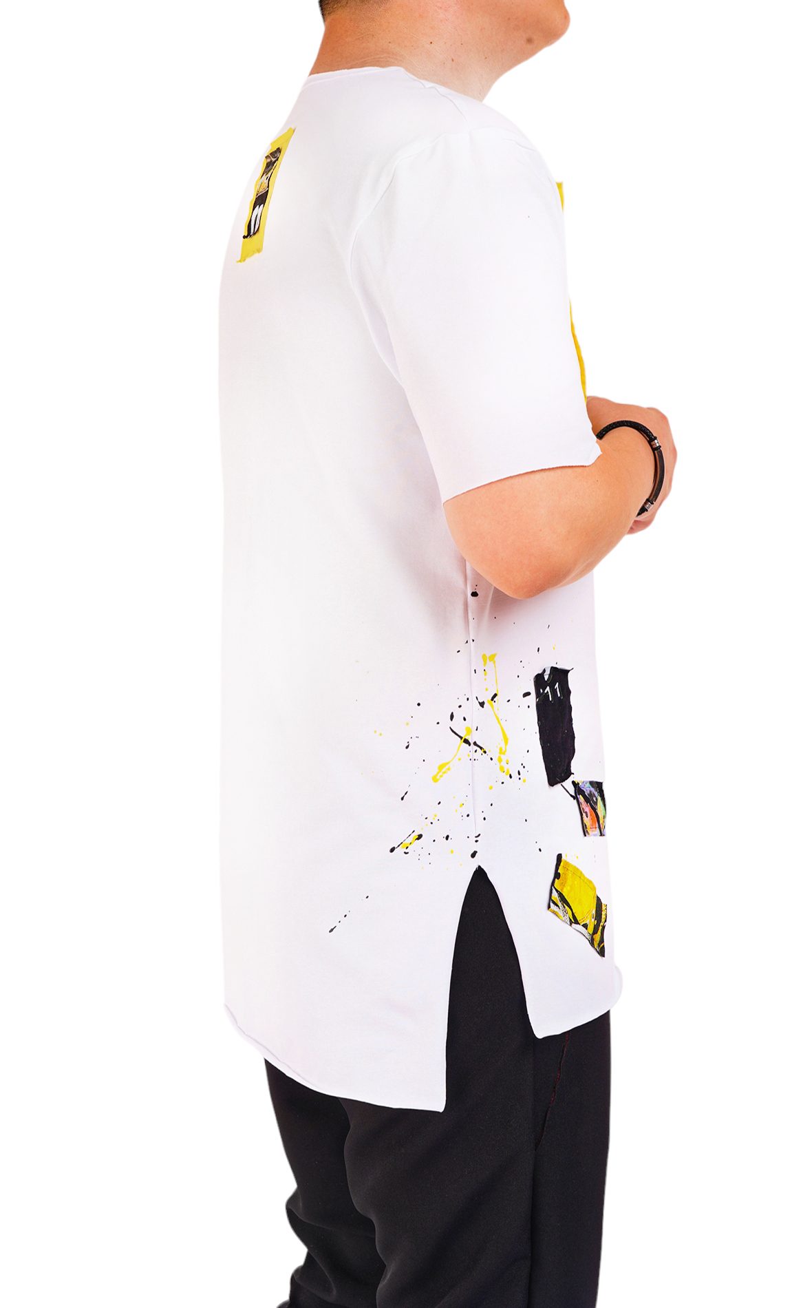 Tricou handmade cu stropi de culoare MTL6624