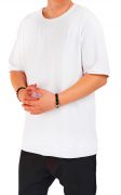 Tricou white-minimal, croiala relaxed MTL6725