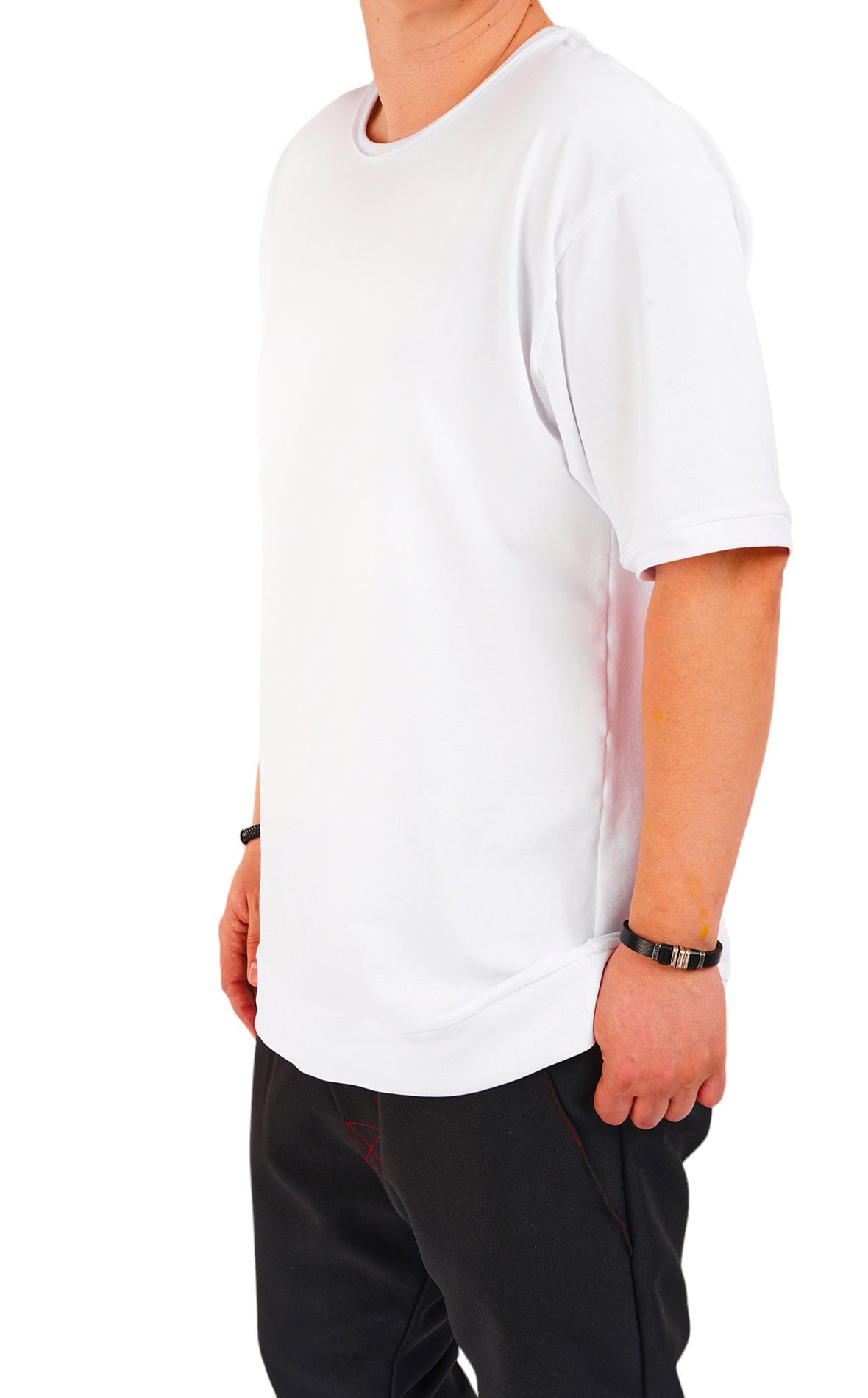 Tricou white-minimal, croiala relaxed MTL6725
