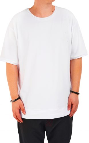 Tricou white-minimal, croiala relaxed MTL6725