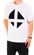 Tricou white-black minimal MTL6723