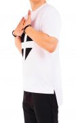 Tricou white-black minimal MTL6723