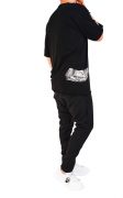 Tricou croiala relaxed, black minimal MTL6726