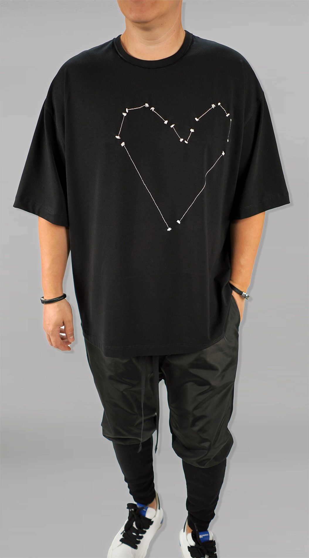 Tricou oversized - HEART STITCH MTL7127