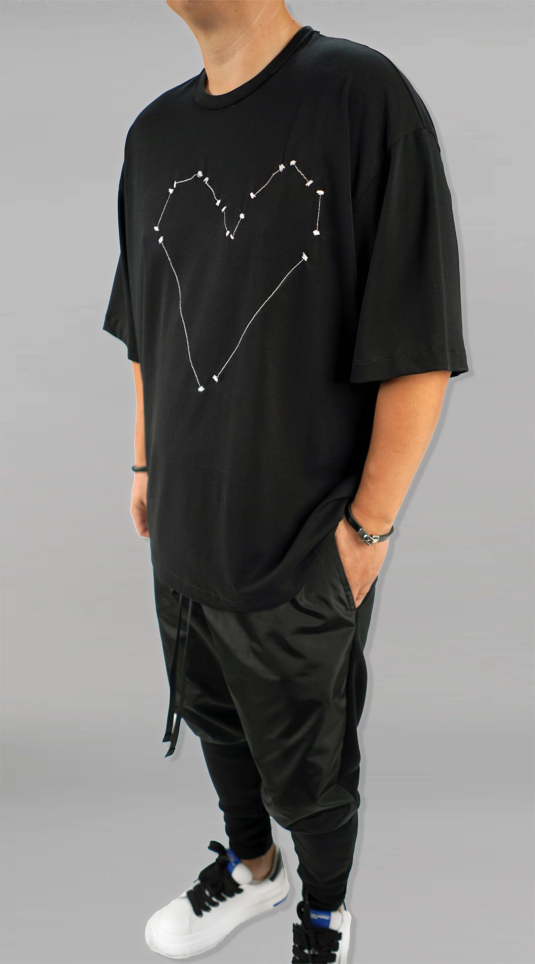 Tricou oversized - HEART STITCH MTL7127