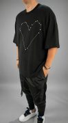 Tricou oversized - HEART STITCH MTL7127