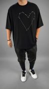 Tricou oversized - HEART STITCH Noua Colectie MTL7127 Tricou oversized - HEART STITCH MTL7127