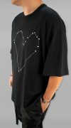 Tricou oversized - HEART STITCH MTL7127