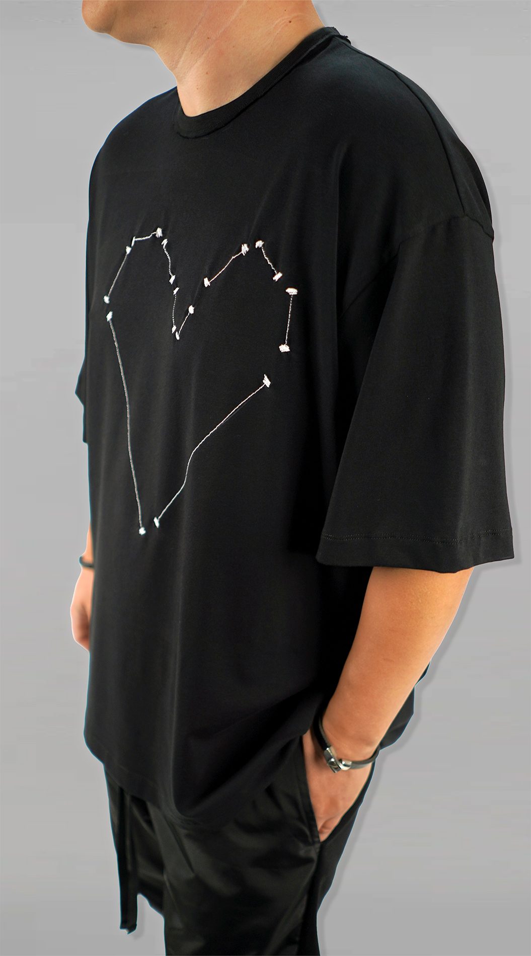 Tricou oversized - HEART STITCH MTL7127