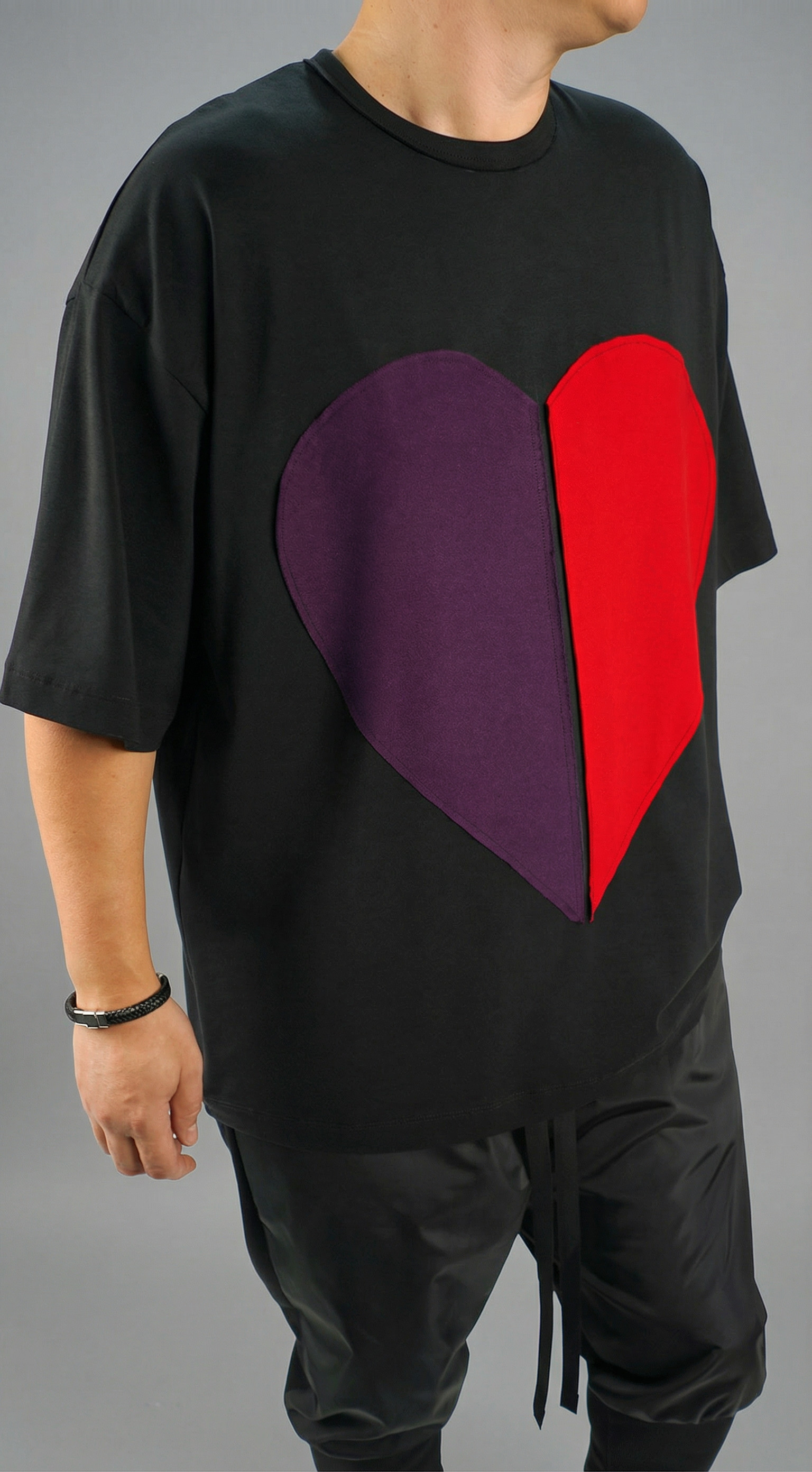 Tricou oversized - DOUBLE EXPOSURE Noua Colectie MTL7128 Tricou oversized - DOUBLE EXPOSURE MTL7128