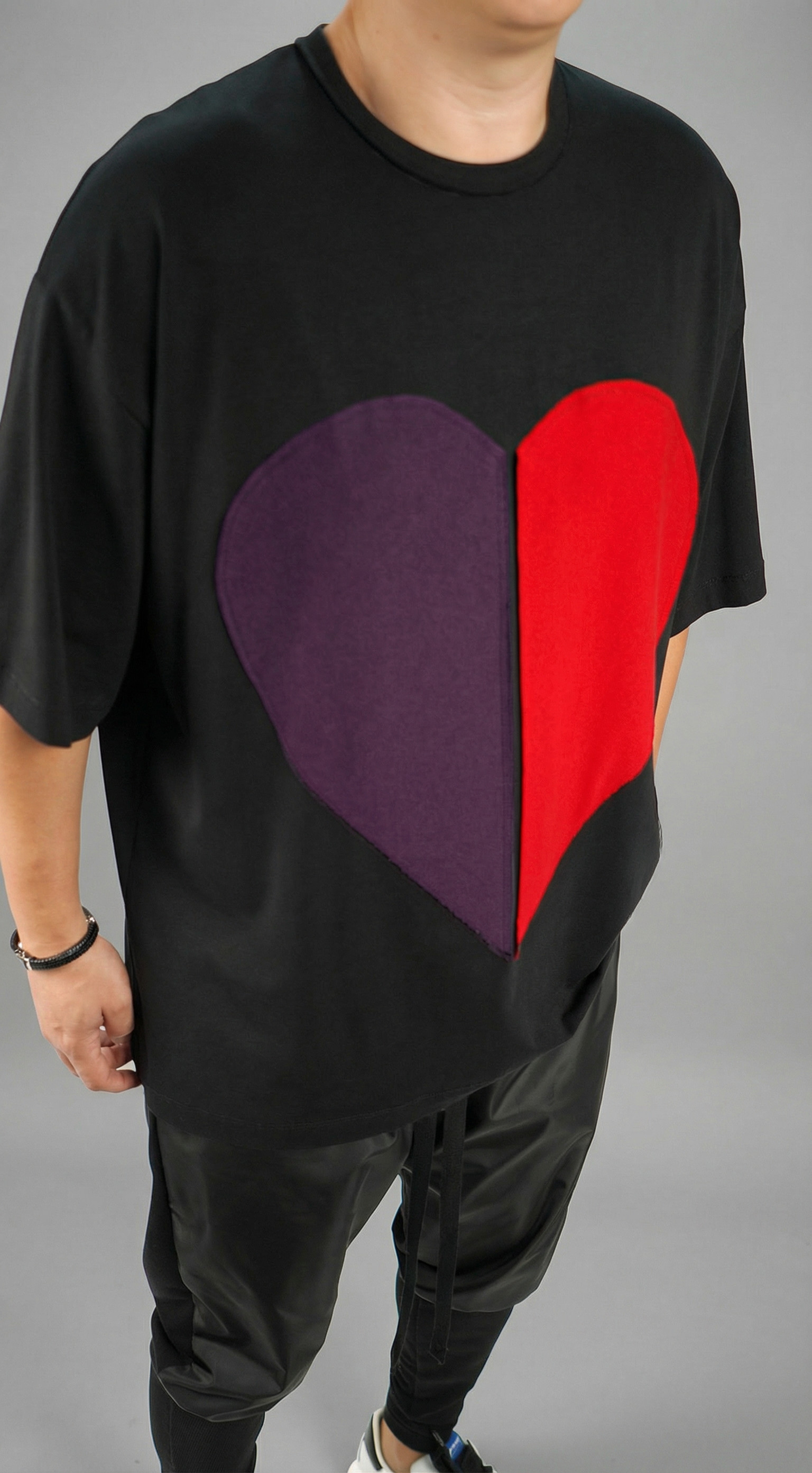 Tricou oversized - DOUBLE EXPOSURE Noua Colectie MTL7128 Tricou oversized - DOUBLE EXPOSURE MTL7128