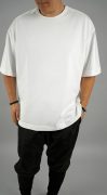 Tricou ALL WHITE oversized, BECKHAM edition Noua Colectie MTL7129 Tricou ALL WHITE oversized, BECKHAM edition MTL7129
