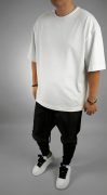 Tricou ALL WHITE oversized Noua Colectie MTL7129 Tricou ALL WHITE oversized MTL7129