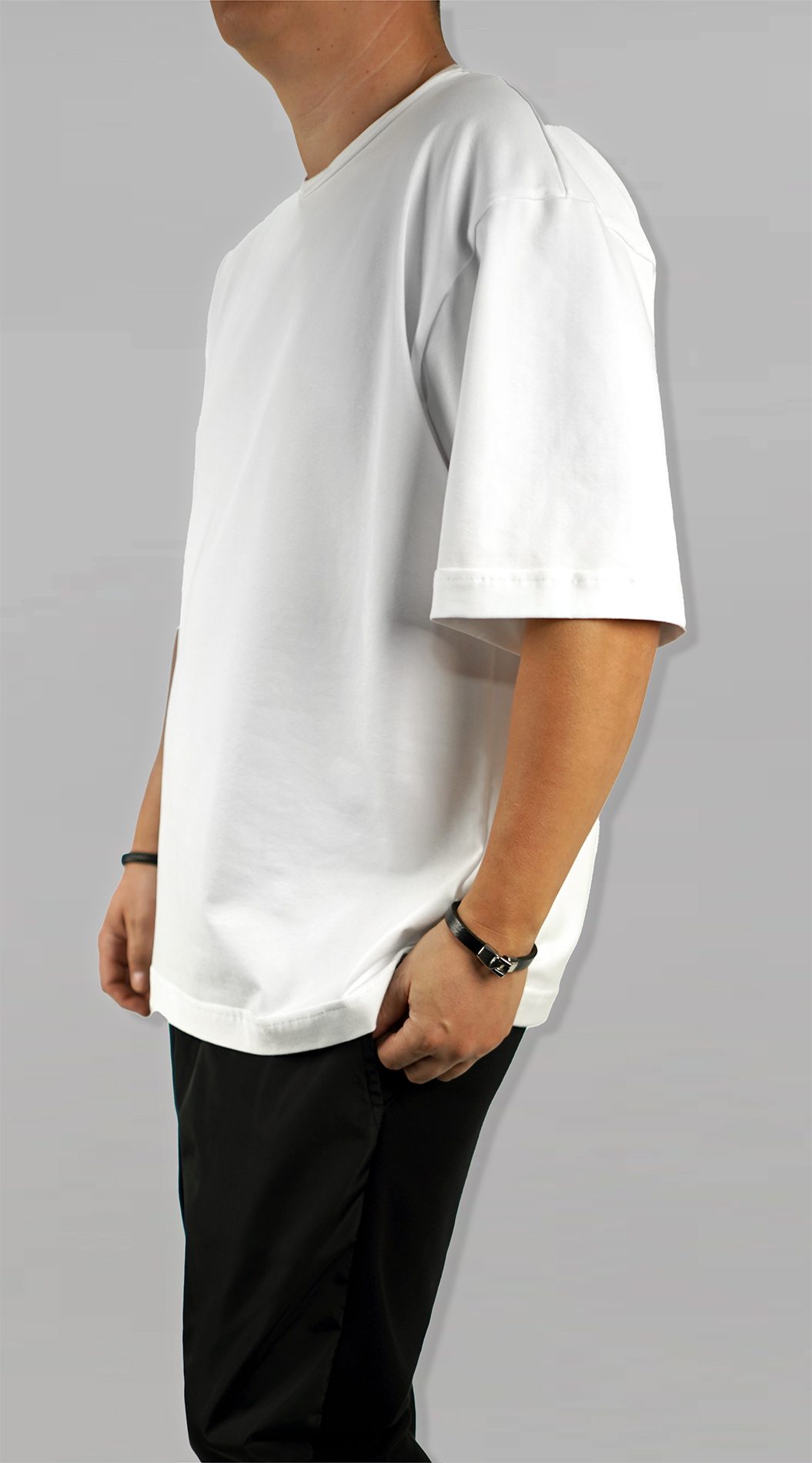 Tricou ALL WHITE oversized MTL7129