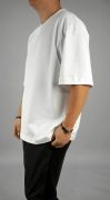 Tricou ALL WHITE oversized Noua Colectie MTL7129 Tricou ALL WHITE oversized MTL7129