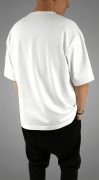 Tricou ALL WHITE oversized Noua Colectie MTL7129 Tricou ALL WHITE oversized MTL7129