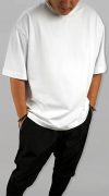Tricou ALL WHITE oversized MTL7129