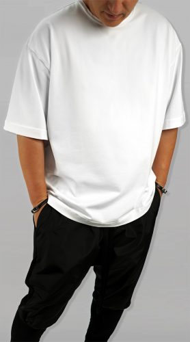 Tricou ALL WHITE oversized MTL7129