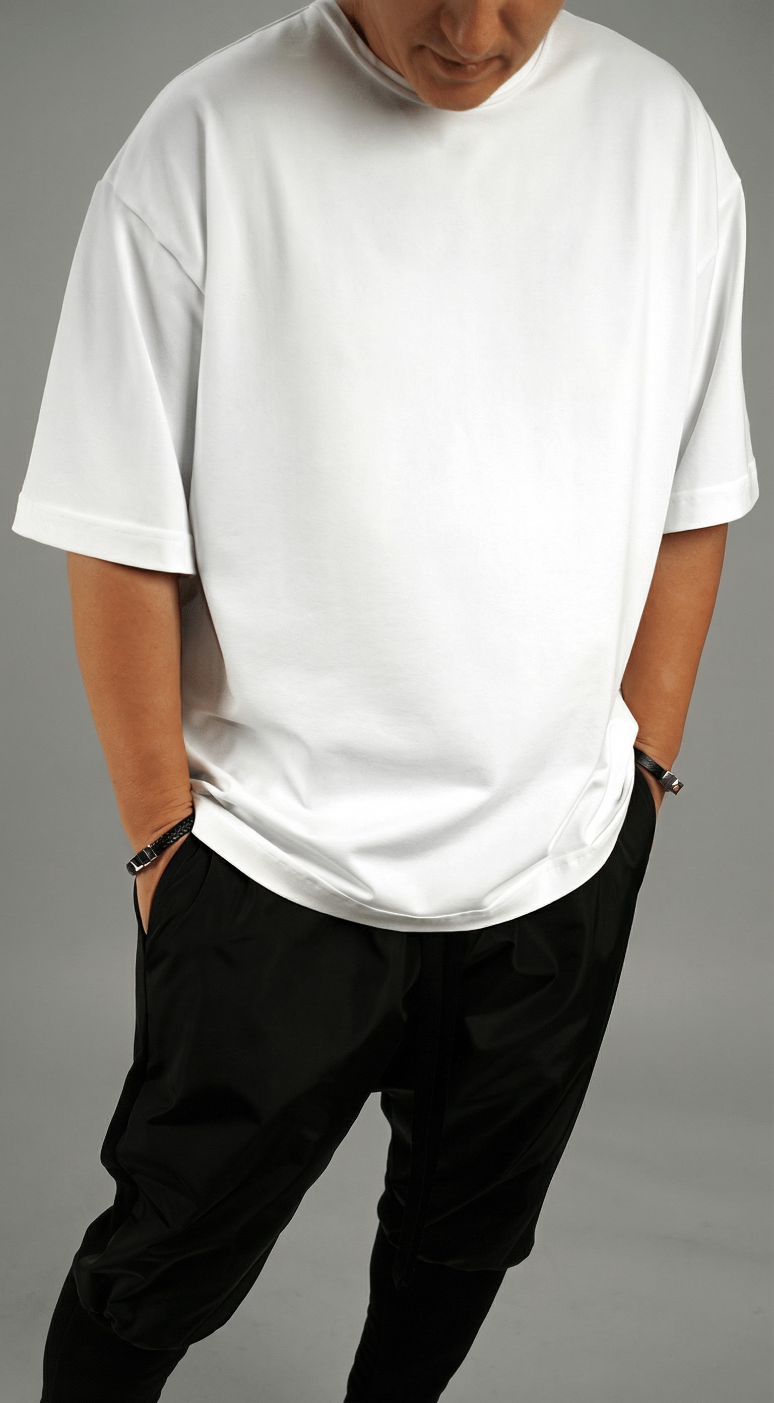 Tricou ALL WHITE oversized, BECKHAM edition Noua Colectie MTL7129 Tricou ALL WHITE oversized, BECKHAM edition MTL7129