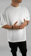 Tricou ALL WHITE oversized MTL7129