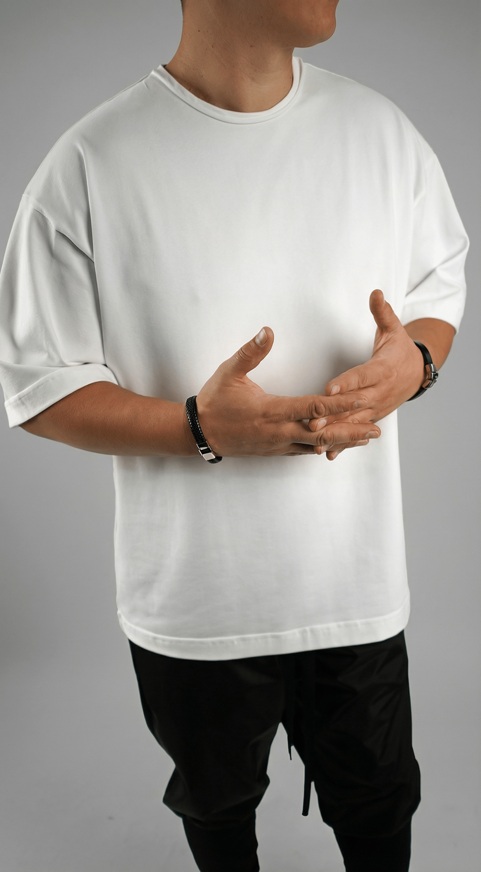 Tricou ALL WHITE oversized, BECKHAM edition Noua Colectie MTL7129 Tricou ALL WHITE oversized, BECKHAM edition MTL7129