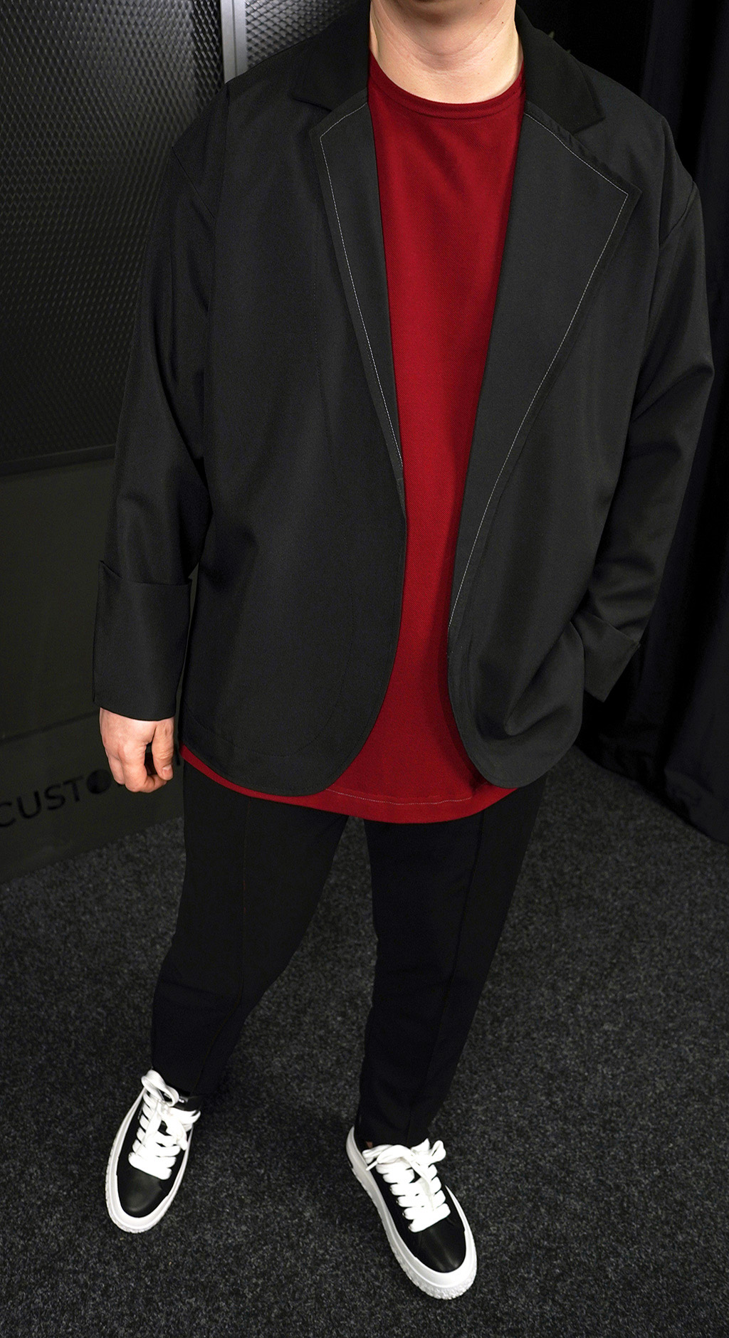 Pantaloni stofa - RED THIN LINE Noua Colectie MPL7211 Pantaloni stofa - RED THIN LINE MPL7211