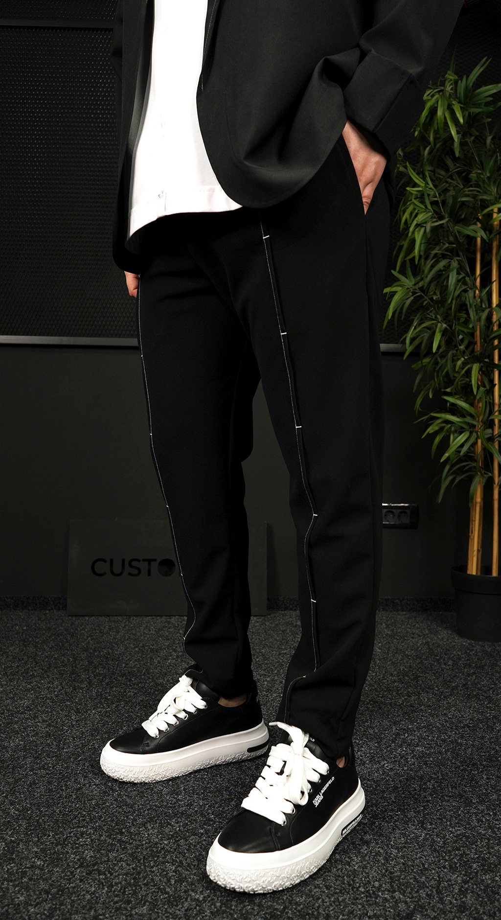 Pantaloni stofa White Pulse Noua Colectie MPL7213 Pantaloni stofa White Pulse MPL7213