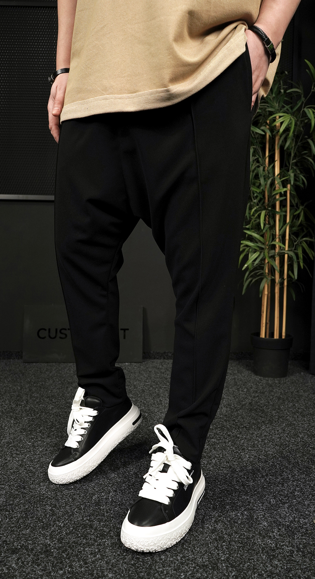 Pantaloni stofa cu turul lasat, YAMAL edition Noua Colectie MPL7209 Pantaloni stofa cu turul lasat, YAMAL edition MPL7209