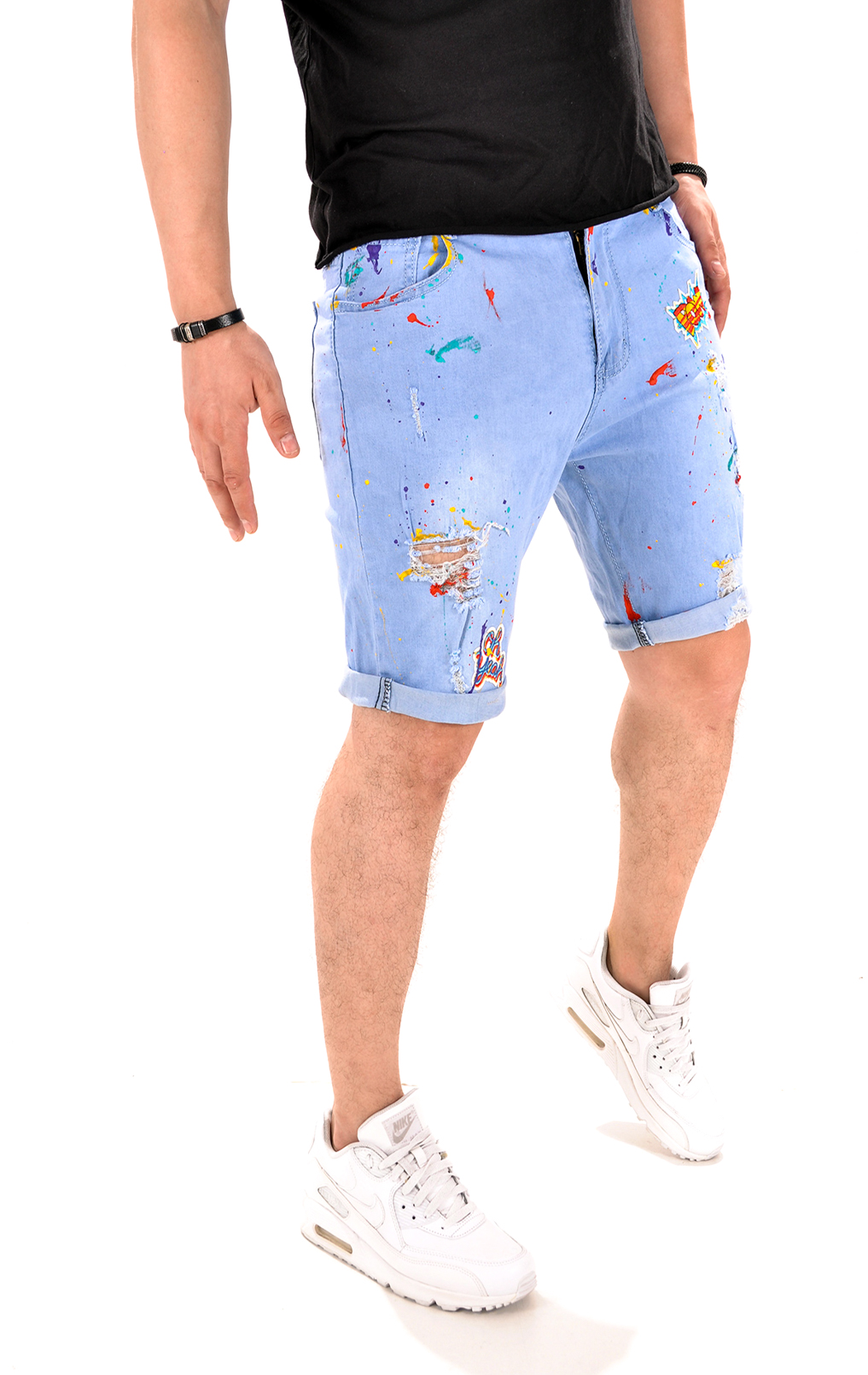 Blugi scurti in editie limitata (ultra-breathable denim) jeans scurti MSL4056 Blugi scurti in editie limitata (ultra-breathable denim) MSL4056