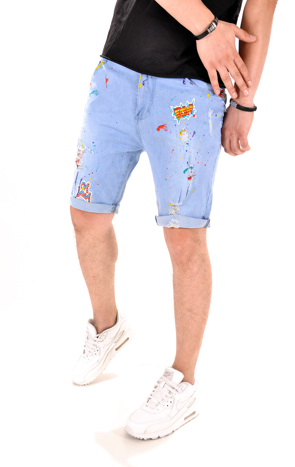 Blugi scurti in editie limitata (ultra-breathable denim) jeans scurti MSL4056 Blugi scurti in editie limitata (ultra-breathable denim) MSL4056