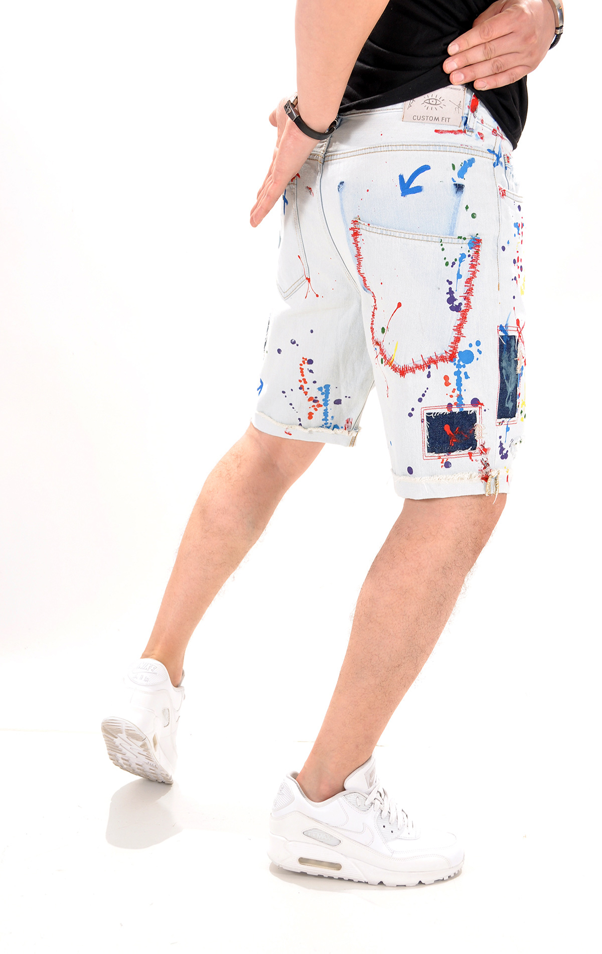 Blugi scurti *premium* - editie ultra-limitata FINAL SALES MSL4057 Blugi scurti *premium* - editie ultra-limitata MSL4057