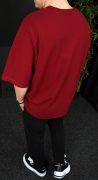 Tricou oversized BURGUNDY STAR MTL7212